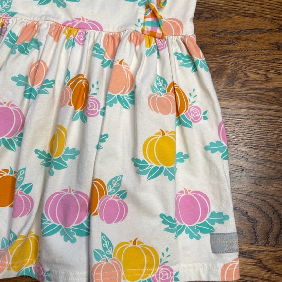 Eleanor Rose Girls Fall Rory Pumpkin Print Sleeveless Top w/ Ruffled Detail 7-8 - Picture 4 of 12